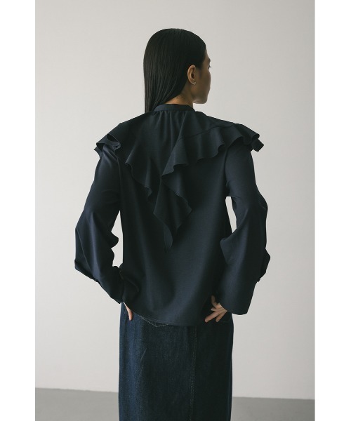 ラッフルカラーシャツ（シャツ/ブラウス）｜STYLEMIXER