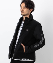 NICOLE CLUB FOR MEN | 【NICOLE SPORTS】3Dプリントタフタ袖ニット中綿ブルゾン(その他アウター)