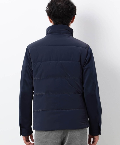NICOLE CLUB FOR MEN(ニコルクラブフォーメン)の「【NICOLE SPORTS】3Dプリントタフタ袖ニット中綿ブルゾン(その他アウター・メンズ・ブラック/ネイビー・LARGE/MEDIUM/X-LARGE)」の7枚目の写真
