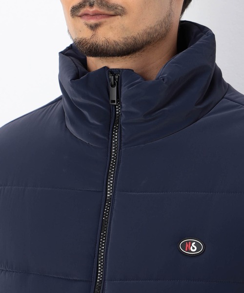 NICOLE CLUB FOR MEN(ニコルクラブフォーメン)の「【NICOLE SPORTS】3Dプリントタフタ袖ニット中綿ブルゾン(その他アウター・メンズ・ブラック/ネイビー・LARGE/MEDIUM/X-LARGE)」の8枚目の写真