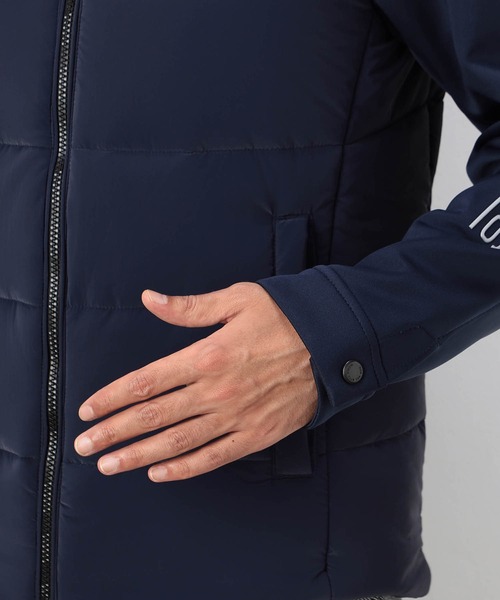 NICOLE CLUB FOR MEN(ニコルクラブフォーメン)の「【NICOLE SPORTS】3Dプリントタフタ袖ニット中綿ブルゾン(その他アウター・メンズ・ブラック/ネイビー・LARGE/MEDIUM/X-LARGE)」の9枚目の写真