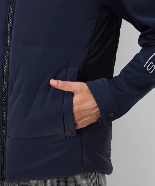 NICOLE CLUB FOR MEN(ニコルクラブフォーメン)の「【NICOLE SPORTS】3Dプリントタフタ袖ニット中綿ブルゾン(その他アウター・メンズ・ブラック/ネイビー・LARGE/MEDIUM/X-LARGE)」の10枚目の写真