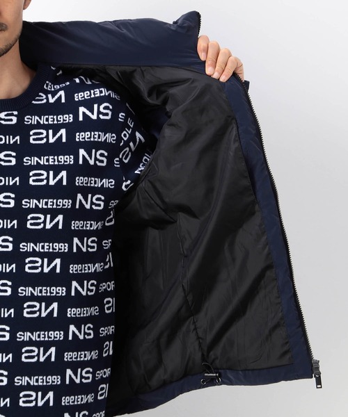 NICOLE CLUB FOR MEN(ニコルクラブフォーメン)の「【NICOLE SPORTS】3Dプリントタフタ袖ニット中綿ブルゾン(その他アウター・メンズ・ブラック/ネイビー・LARGE/MEDIUM/X-LARGE)」の17枚目の写真