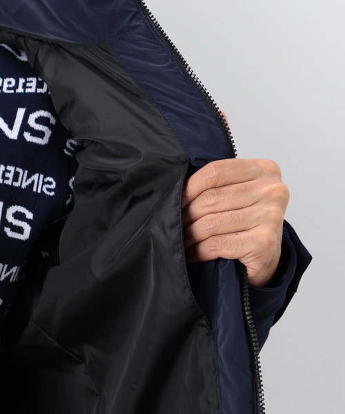 NICOLE CLUB FOR MEN(ニコルクラブフォーメン)の「【NICOLE SPORTS】3Dプリントタフタ袖ニット中綿ブルゾン(その他アウター・メンズ・ブラック/ネイビー・LARGE/MEDIUM/X-LARGE)」の18枚目の写真