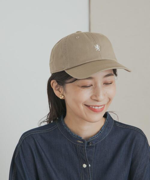 GYMPHLEX(ジムフレックス)の「GYMPHLEX 6PANEL CAP(キャップ・レディース・ライトカーキ/グレー/オレンジ系その他/ネイビー・ONE)」の1枚目の写真