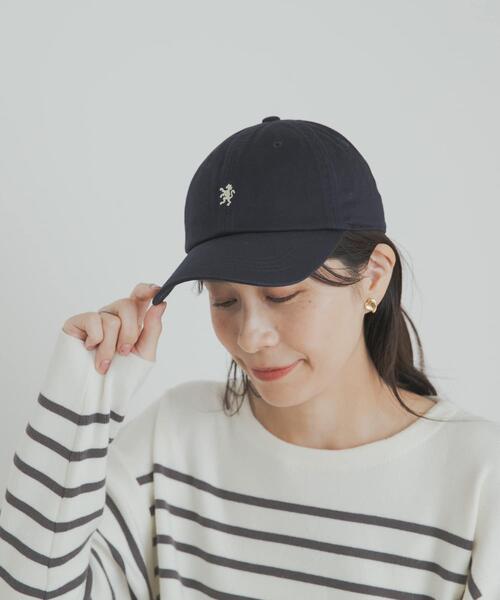 GYMPHLEX(ジムフレックス)の「GYMPHLEX 6PANEL CAP(キャップ・レディース・ライトカーキ/グレー/オレンジ系その他/ネイビー・ONE)」の3枚目の写真