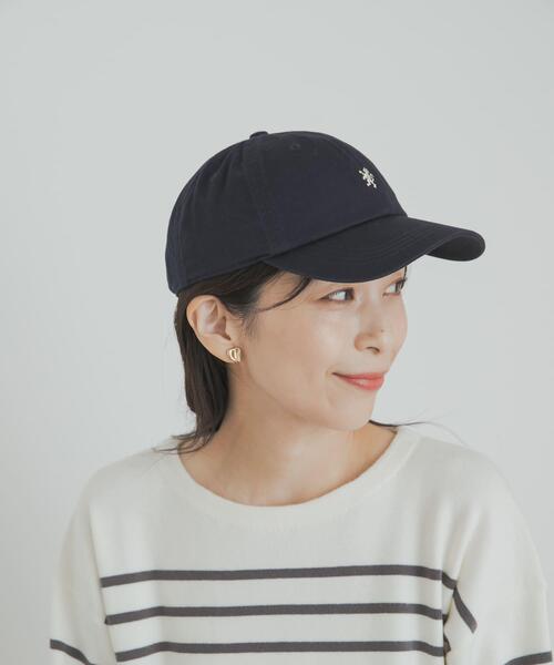 GYMPHLEX(ジムフレックス)の「GYMPHLEX 6PANEL CAP(キャップ・レディース・ライトカーキ/グレー/オレンジ系その他/ネイビー・ONE)」の8枚目の写真