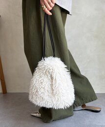 DouDou | シャギー巾着バッグ(ショルダーバッグ)