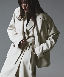 【W:Huku / クラシカルツイルシリーズ】オーバー ダブル ジャケット / Classical Twill Over Double-breasted Jacket