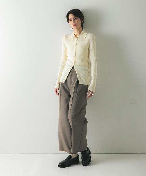 URBAN RESEARCH（アーバンリサーチ）の「『UR TECH』2WAYリブニット（ニット/セーター・レディース・オフホワイト/レッド系その他/グリーン・FREE）」の19枚目の写真