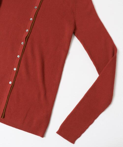 URBAN RESEARCH（アーバンリサーチ）の「『UR TECH』2WAYリブニット（ニット/セーター・レディース・オフホワイト/レッド系その他/グリーン・FREE）」の9枚目の写真