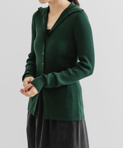 URBAN RESEARCH（アーバンリサーチ）の「『UR TECH』2WAYリブニット（ニット/セーター・レディース・オフホワイト/レッド系その他/グリーン・FREE）」の14枚目の写真