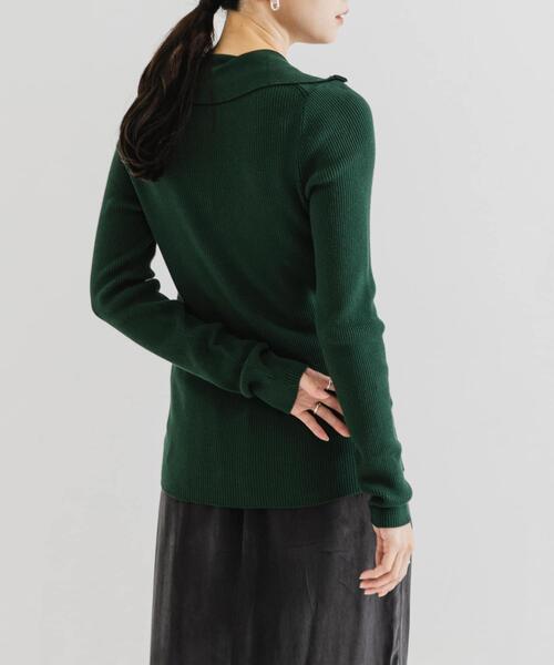 URBAN RESEARCH（アーバンリサーチ）の「『UR TECH』2WAYリブニット（ニット/セーター・レディース・オフホワイト/レッド系その他/グリーン・FREE）」の15枚目の写真