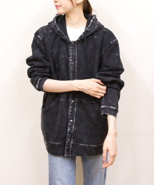 CHUMS(チャムス)の「CHUMS/チャムス キャニオンランズフルスナップフードハリケーントップ Canyonlands Full Snap Hooded Hurricane Top(スウェット・メンズ・グリーン/レッド/ブラック・M/L)」の1枚目の写真