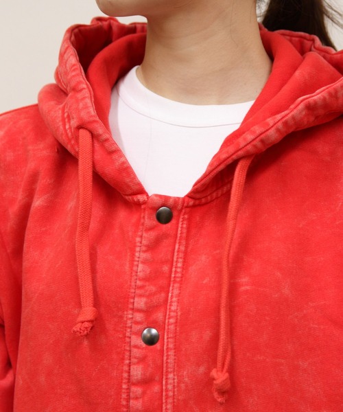 CHUMS(チャムス)の「CHUMS/チャムス キャニオンランズフルスナップフードハリケーントップ Canyonlands Full Snap Hooded Hurricane Top(スウェット・メンズ・グリーン/レッド/ブラック・M/L)」の13枚目の写真