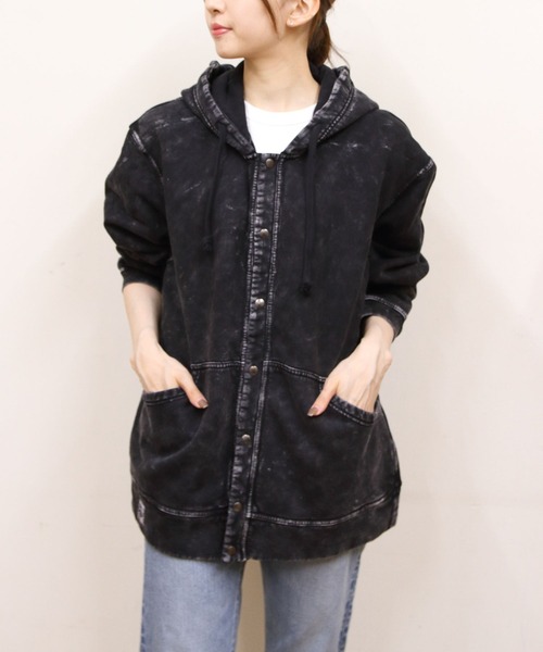 CHUMS(チャムス)の「CHUMS/チャムス キャニオンランズフルスナップフードハリケーントップ Canyonlands Full Snap Hooded Hurricane Top(スウェット・メンズ・グリーン/レッド/ブラック・M/L)」の15枚目の写真
