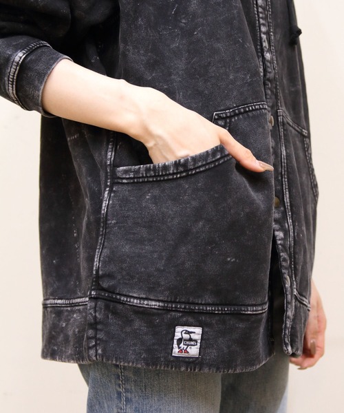 CHUMS(チャムス)の「CHUMS/チャムス キャニオンランズフルスナップフードハリケーントップ Canyonlands Full Snap Hooded Hurricane Top(スウェット・メンズ・グリーン/レッド/ブラック・M/L)」の20枚目の写真