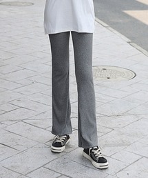 サイドスリットリブパンツ