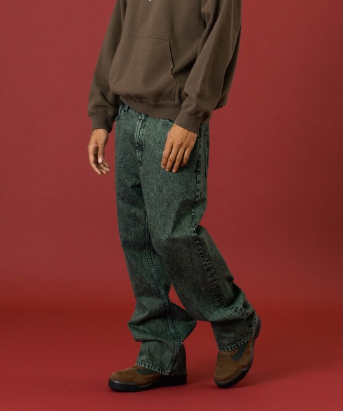 XLARGE（エクストララージ）の「OVERDYED DENIM PANTS（デニムパンツ・メンズ・ベージュ/ブラック/グリーン・30inch/32inch/34inch/36inch）」の3枚目の写真