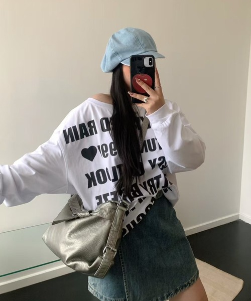 HALEY PESCA(ヘーリーペスカ)の「HALEY PESCA/【大容量&2Way】ヴィンテージ ベルトデザインショルダーバッグ(ショルダーバッグ・レディース・シルバー/ホワイト/ブラック・FREE)」の9枚目の写真