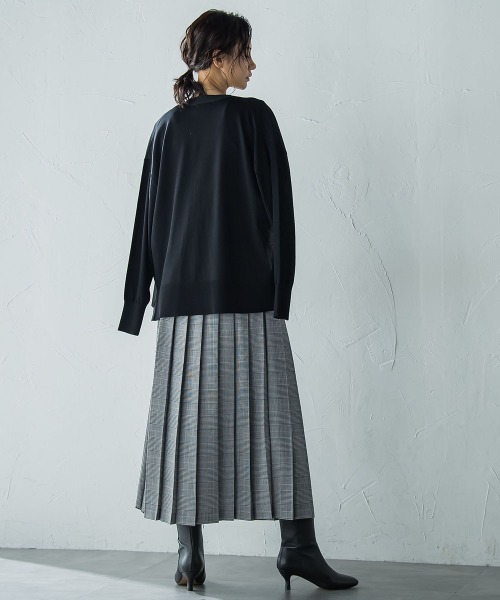 LAUTREAMONT（ロートレアモン）の「アシンメトリーコンビプリーツスカート（スカート・レディース・ブラック系その他/キャメル・7号/9号）」の10枚目の写真