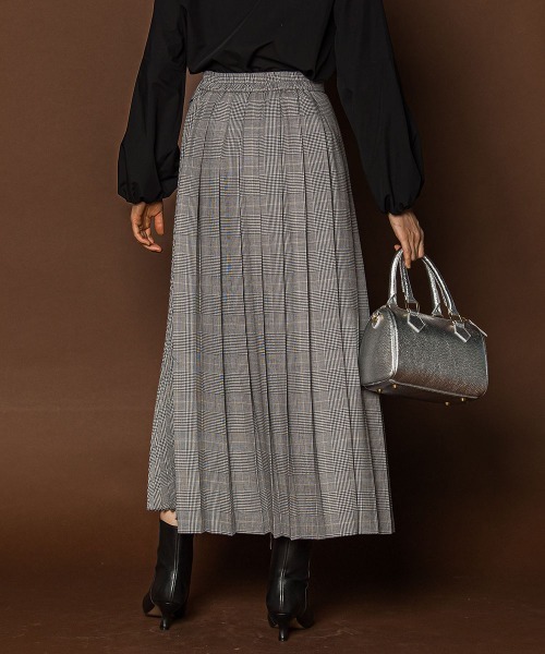 LAUTREAMONT（ロートレアモン）の「アシンメトリーコンビプリーツスカート（スカート・レディース・ブラック系その他/キャメル・7号/9号）」の5枚目の写真