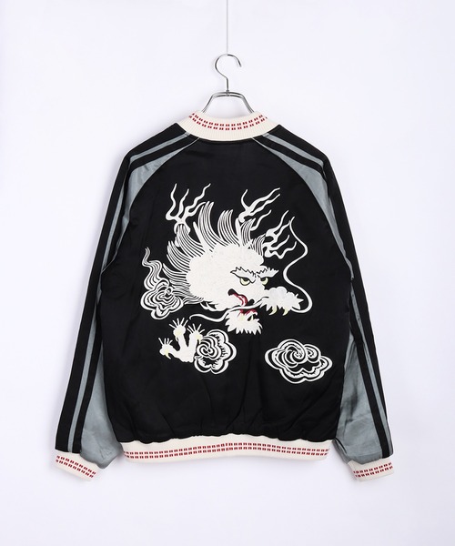 HOUSTON レーヨンスカジャン 虎 龍 刺繍（スカジャン）｜HOUSTON