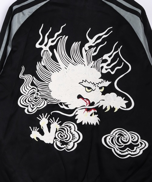 セール】HOUSTON レーヨンスカジャン 虎 龍 刺繍（スカジャン