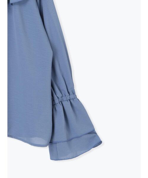 ehka sopo（エヘカソポ）の「ラッフル襟ブラウス（シャツ/ブラウス・レディース・ブラック/ブルー/オフホワイト・F）」の20枚目の写真