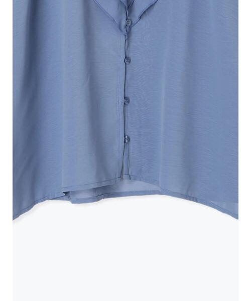 ehka sopo（エヘカソポ）の「ラッフル襟ブラウス（シャツ/ブラウス・レディース・ブラック/ブルー/オフホワイト・F）」の21枚目の写真