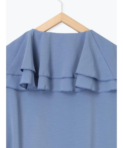 ehka sopo（エヘカソポ）の「ラッフル襟ブラウス（シャツ/ブラウス・レディース・ブラック/ブルー/オフホワイト・F）」の22枚目の写真