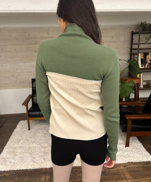 FUULLY STUDIO（フーリィーステューディオ）の「マルチウェイワイドリブラップスカート（スカート・レディース・アイボリー/ブラック・FREE）」の21枚目の写真