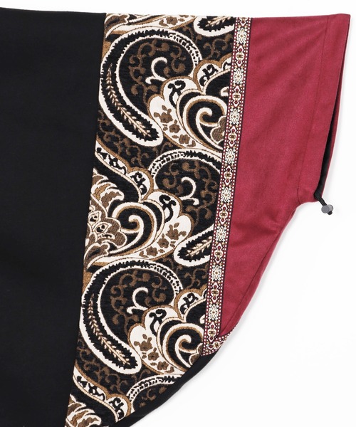 チャイハネ（チャイハネ）の「【チャイハネ】異素材パッチワークアウター（その他アウター・レディース・ネイビー/ブラック・FREE）」の4枚目の写真