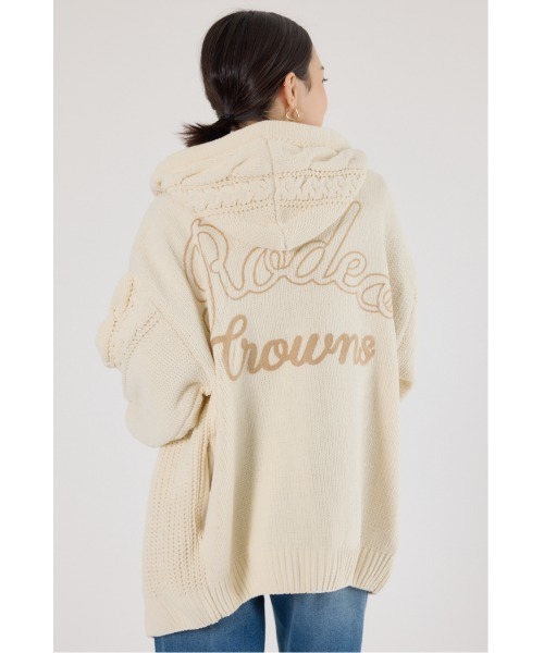 RODEO CROWNS WIDE BOWL(ロデオクラウンズワイドボウル)の「モールニットトッパーカーディガン(カーディガン/ボレロ・レディース・サックスブルー/アイボリー/ブラック/ベージュ・FREE)」の21枚目の写真