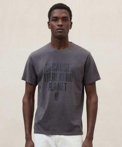 ECOALF(エコアルフ)の「MIN BECAUSE Tシャツ / MIN T-SHIRTS MAN(Tシャツ/カットソー・メンズ・ホワイト/グレー系その他2・M/S/XL/L)」の2枚目の写真