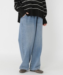 studio CLIP | イージーストレートデニムパンツ[プチ・プラスサイズあり]《CLIP denim》(デニムパンツ)