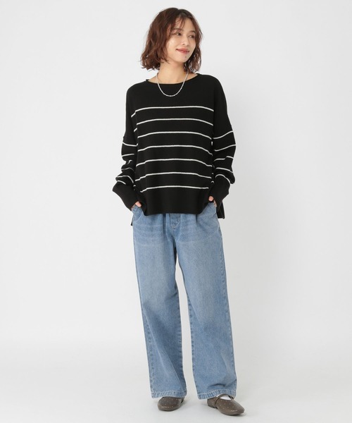 studio CLIP（スタディオクリップ）の「イージーストレートデニムパンツ[プチ・プラスサイズあり]《CLIP denim》（デニムパンツ・レディース・グレー/ライトブルー/インディゴブルー・PF/LARGE/ﾌﾘｰ(L)/MEDIUM）」の19枚目の写真