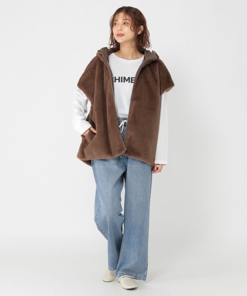 studio CLIP（スタディオクリップ）の「イージーストレートデニムパンツ[プチ・プラスサイズあり]《CLIP denim》（デニムパンツ・レディース・グレー/ライトブルー/インディゴブルー・PF/LARGE/ﾌﾘｰ(L)/MEDIUM）」の20枚目の写真