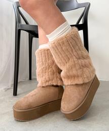 WEGO | WEGO/【25年秋冬新作】2wayムートンタッチブーツ(ブーツ)