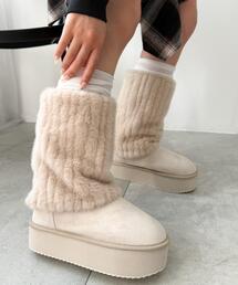 WEGO | WEGO/【25年秋冬新作】2wayムートンタッチブーツ(ブーツ)