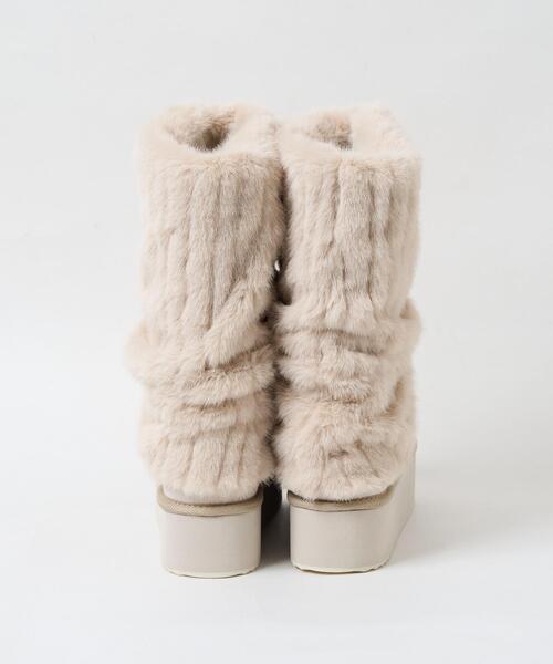 WEGO（ウィゴー）の「WEGO/2wayムートンタッチブーツ（ブーツ・レディース・キャメル/ライトベージュ・MEDIUM/SMALL/LARGE）」の21枚目の写真