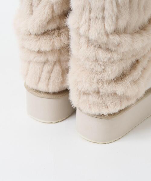 WEGO（ウィゴー）の「WEGO/2wayムートンタッチブーツ（ブーツ・レディース・キャメル/ライトベージュ・MEDIUM/SMALL/LARGE）」の12枚目の写真