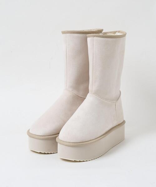 WEGO（ウィゴー）の「WEGO/2wayムートンタッチブーツ（ブーツ・レディース・キャメル/ライトベージュ・MEDIUM/SMALL/LARGE）」の14枚目の写真