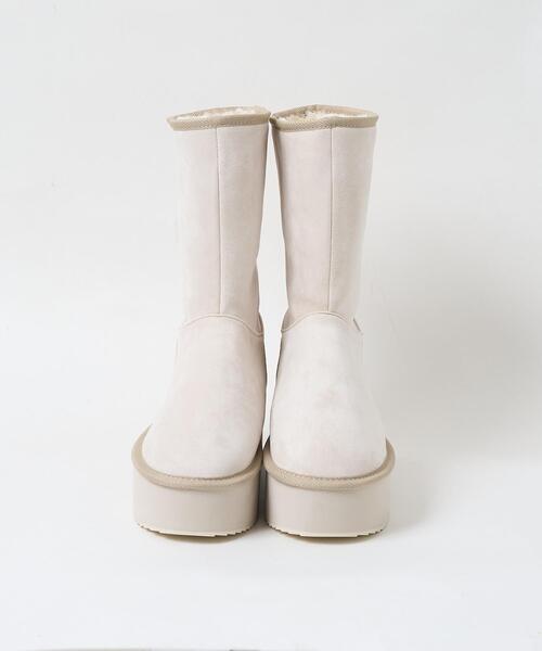 WEGO（ウィゴー）の「WEGO/2wayムートンタッチブーツ（ブーツ・レディース・キャメル/ライトベージュ・MEDIUM/SMALL/LARGE）」の15枚目の写真