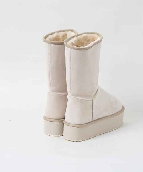 WEGO（ウィゴー）の「WEGO/2wayムートンタッチブーツ（ブーツ・レディース・キャメル/ライトベージュ・MEDIUM/SMALL/LARGE）」の8枚目の写真