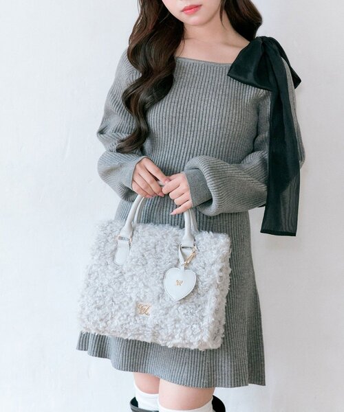 セール】肩リボンドロストニットワンピ（ワンピース）｜OLIVE des