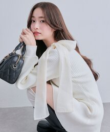 OLIVE des OLIVE | 肩リボンドロストニットワンピ(ワンピース)