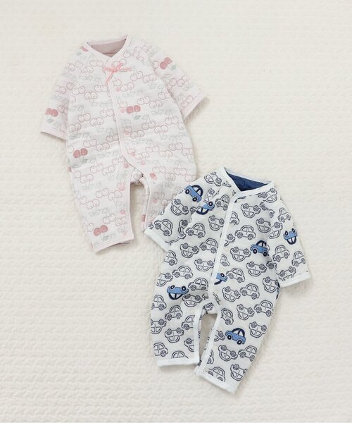 apres les cours（アプレレクール）の「キルトジャガードカバーオール（ロンパース・キッズ・アイボリー/ピンク・60/70/80）」の16枚目の写真