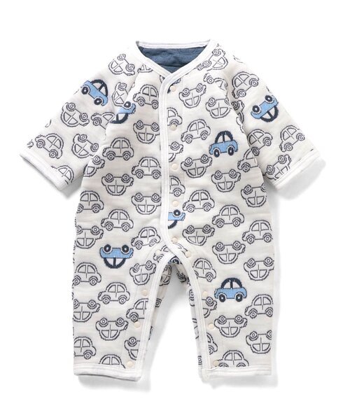 apres les cours（アプレレクール）の「キルトジャガードカバーオール（ロンパース・キッズ・アイボリー/ピンク・60/70/80）」の15枚目の写真