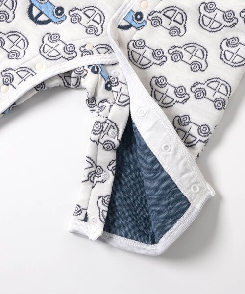 apres les cours（アプレレクール）の「キルトジャガードカバーオール（ロンパース・キッズ・アイボリー/ピンク・60/70/80）」の13枚目の写真